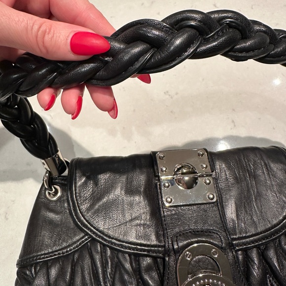 Steven by Steve Madden - black leather shoulder purse - Picture 4 of 8